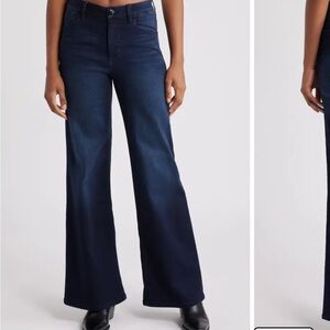 1822 Denim Dark Blue Flare Jeans